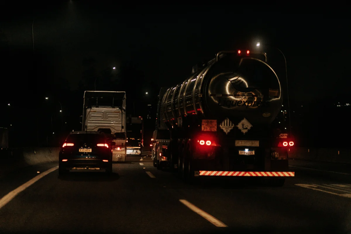 Truck equipped with advanced sensors