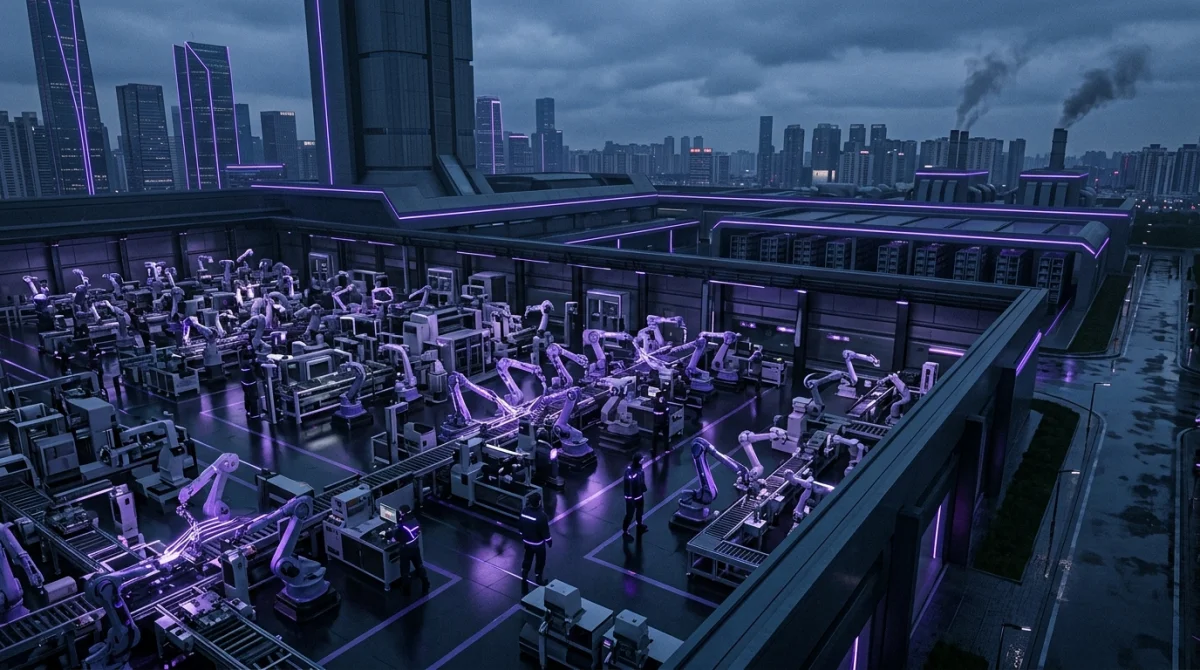 A robotic assembly line