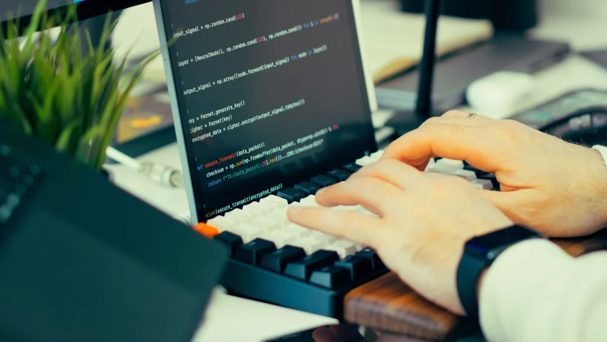 Illustration of traditional developer terminal