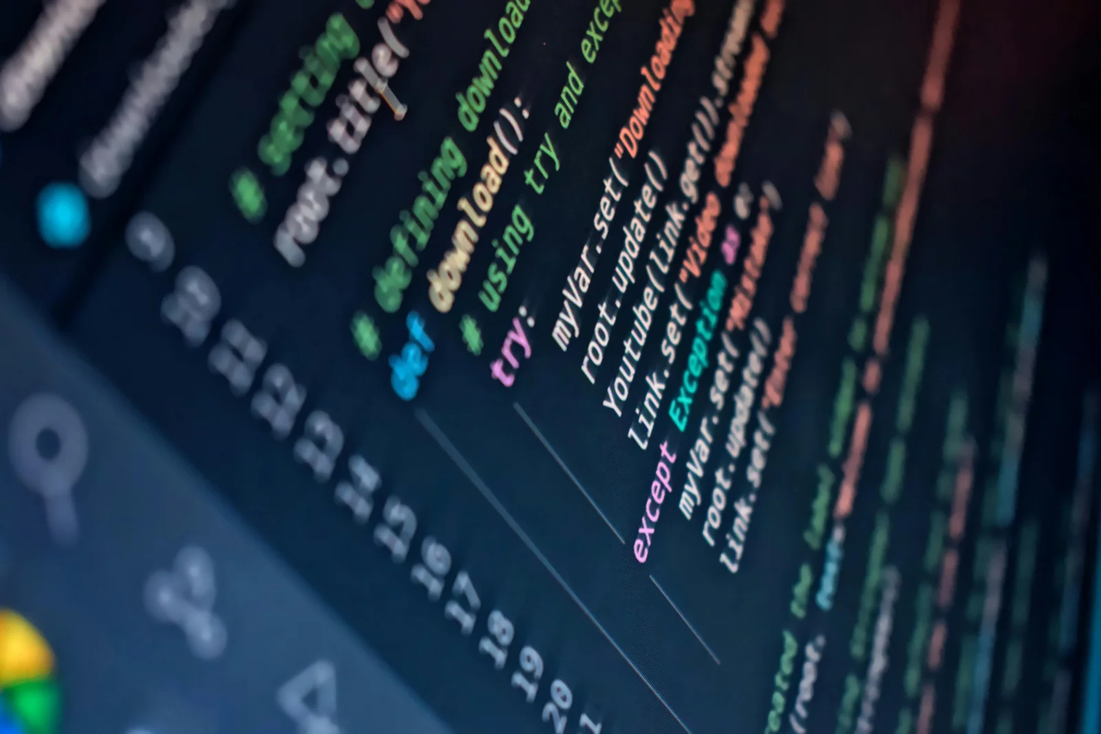 A team collaborating over code review in a modern workspace