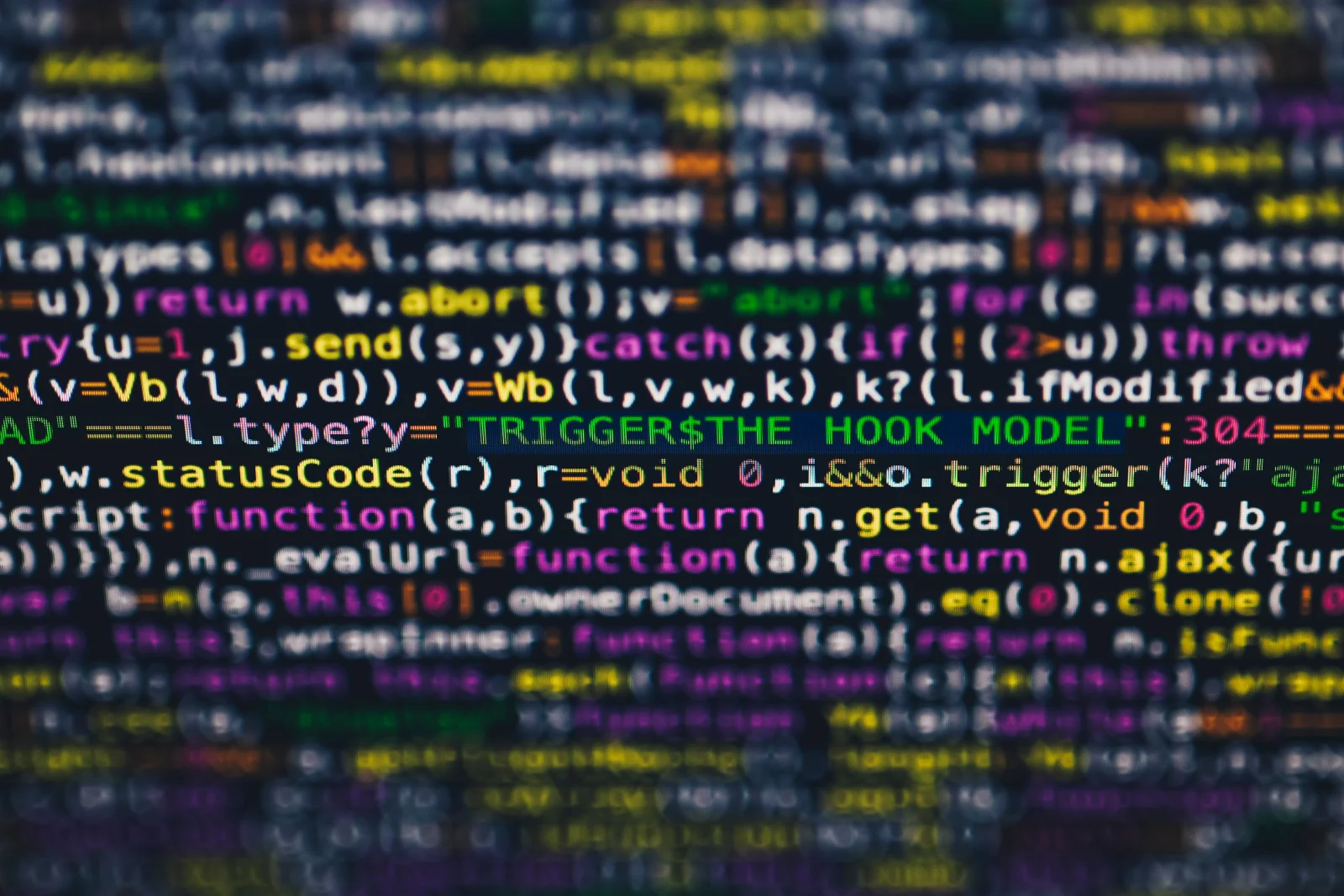A dynamic representation of AI data streaming in action