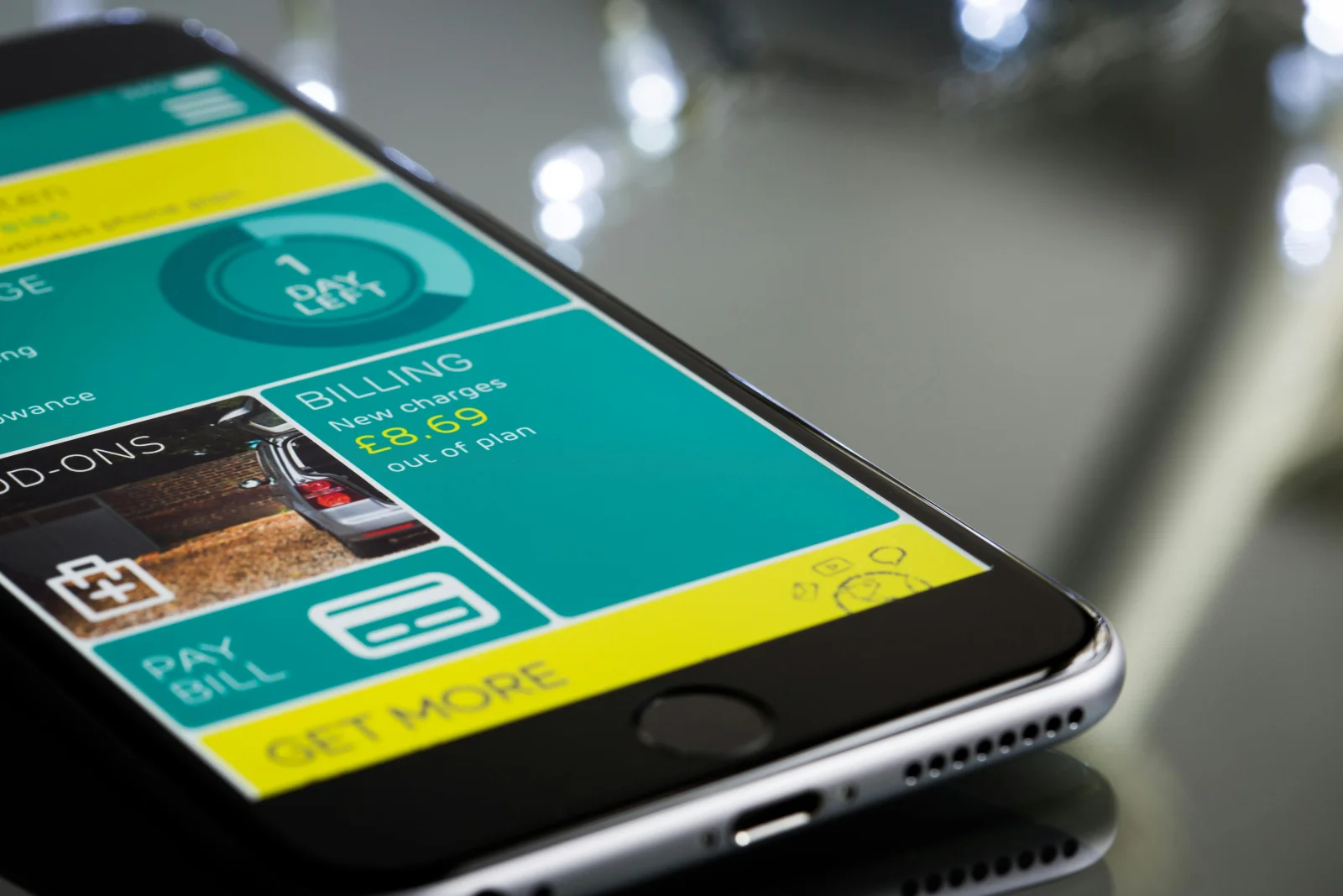 A dynamic illustration of a mobile app speeding up