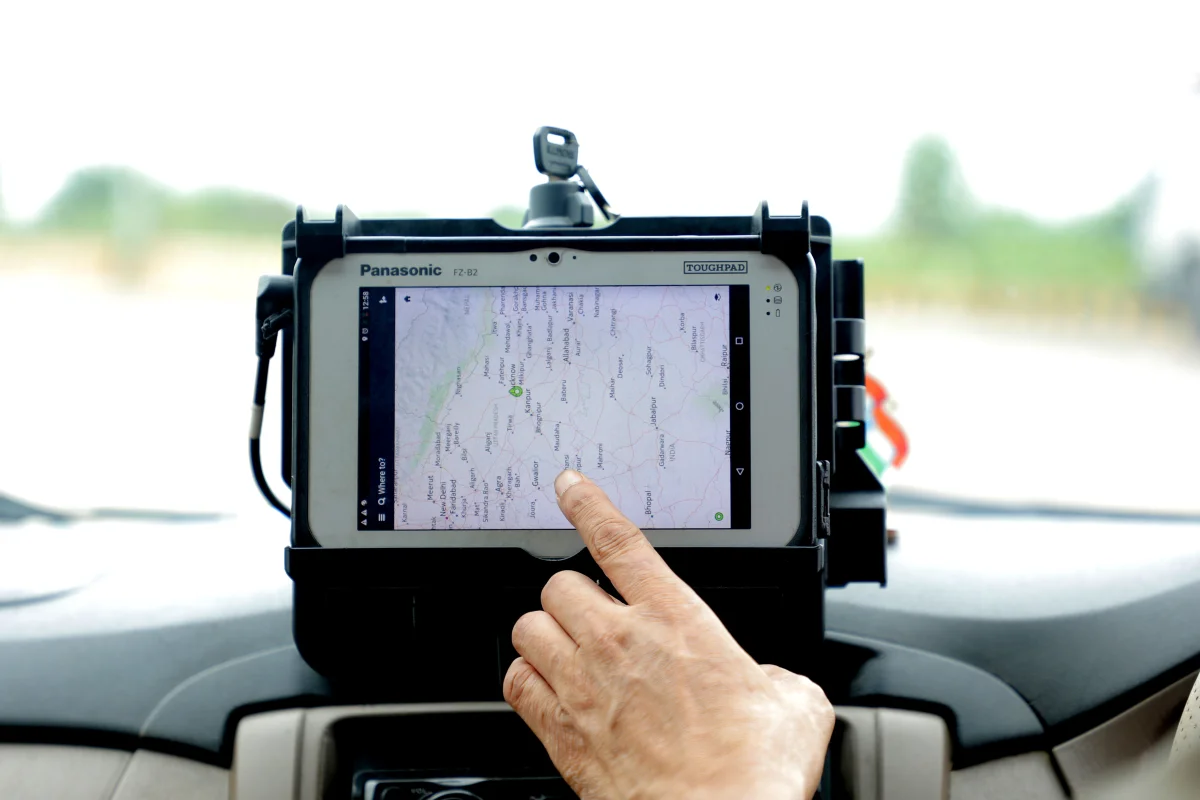 Editorial quote illustration about satellite navigation