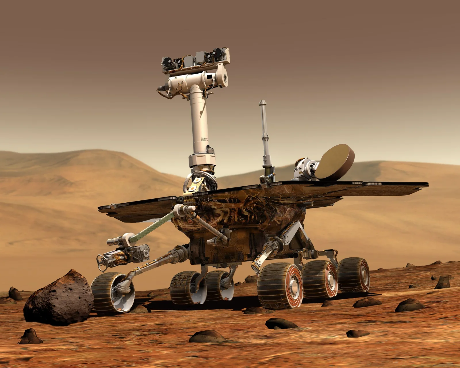 NASA's spacecraft en route to Mars, highlighting the modern space race.