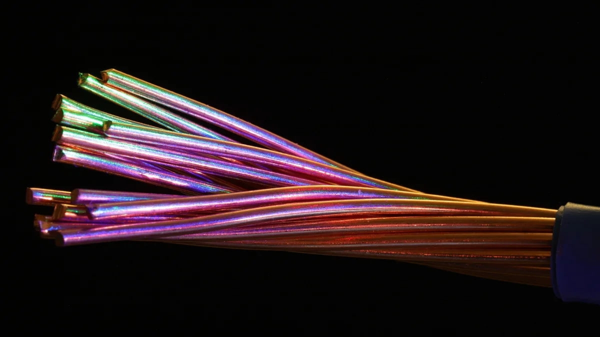 Technicians securing cable connections