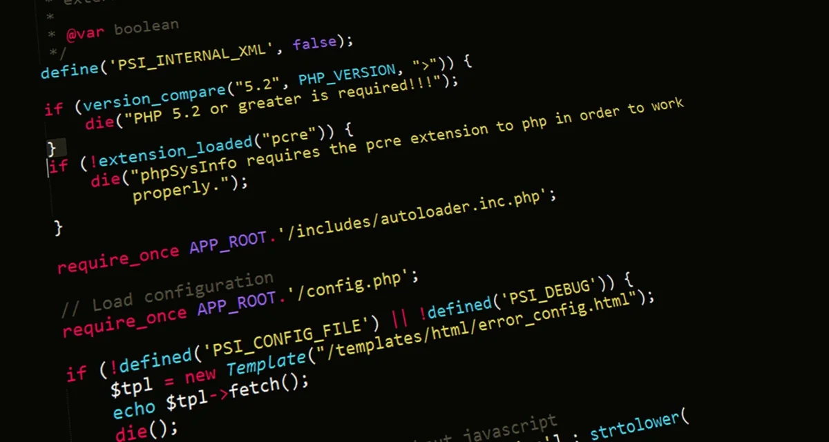 Illustration of code analysis