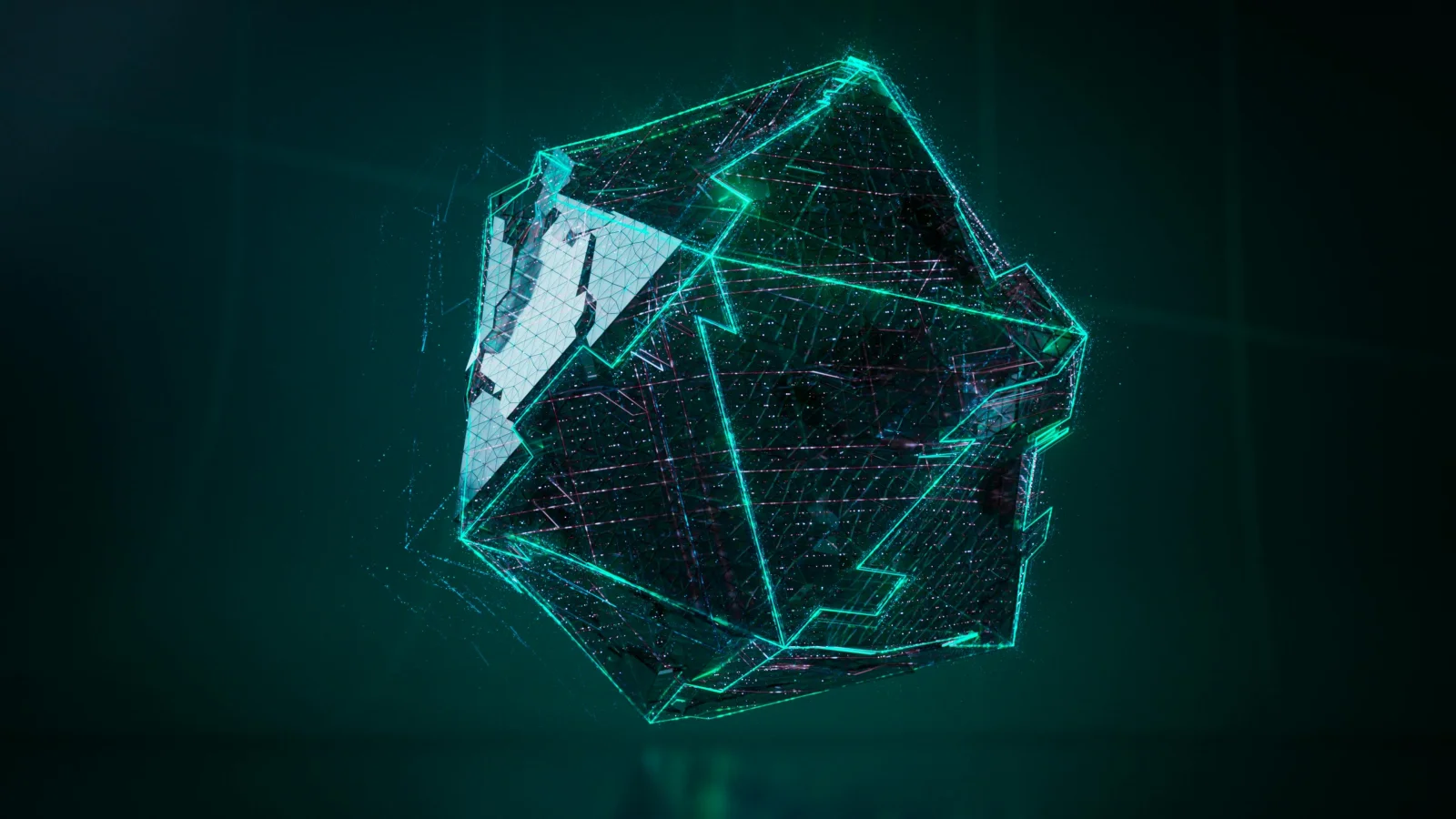 A futuristic military command center powered by AI technology.