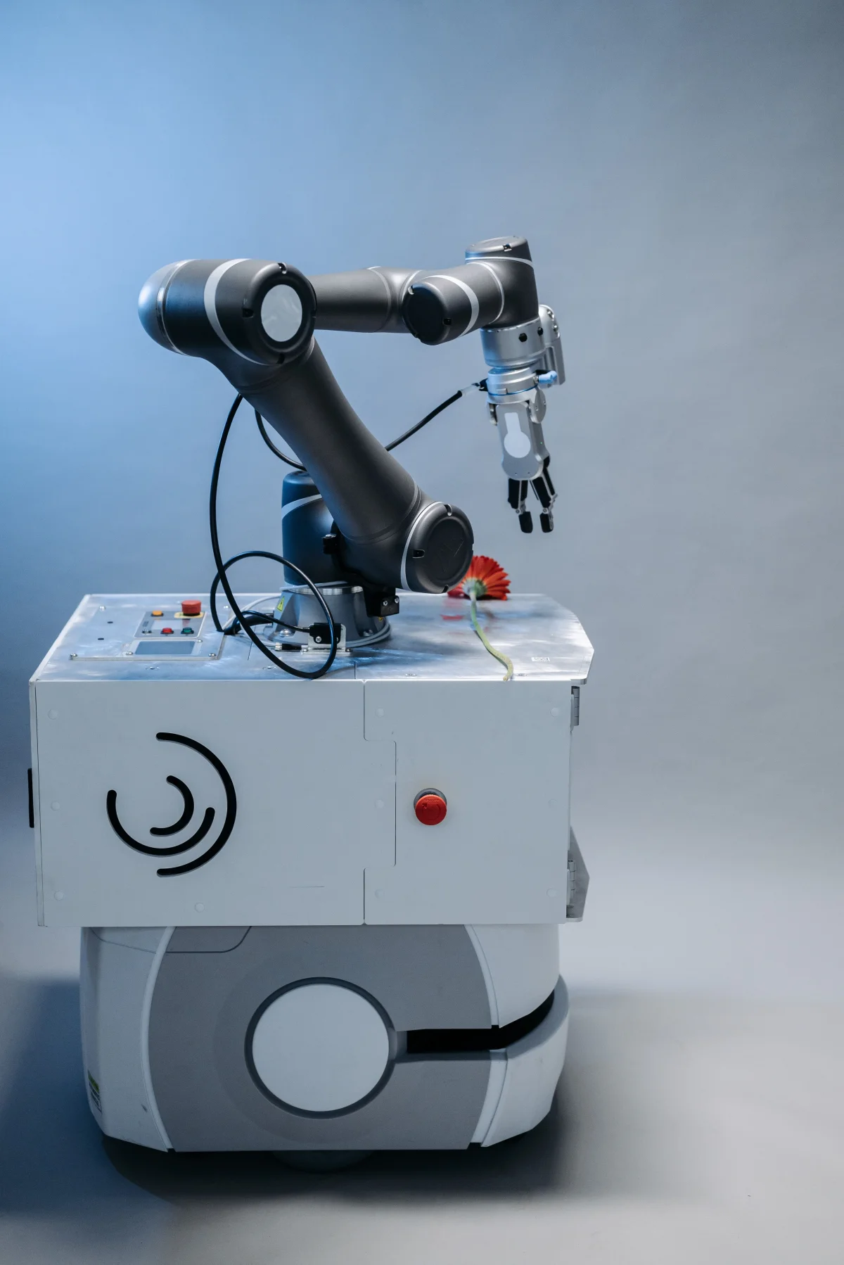 Editorial quote illustration about robotics integration