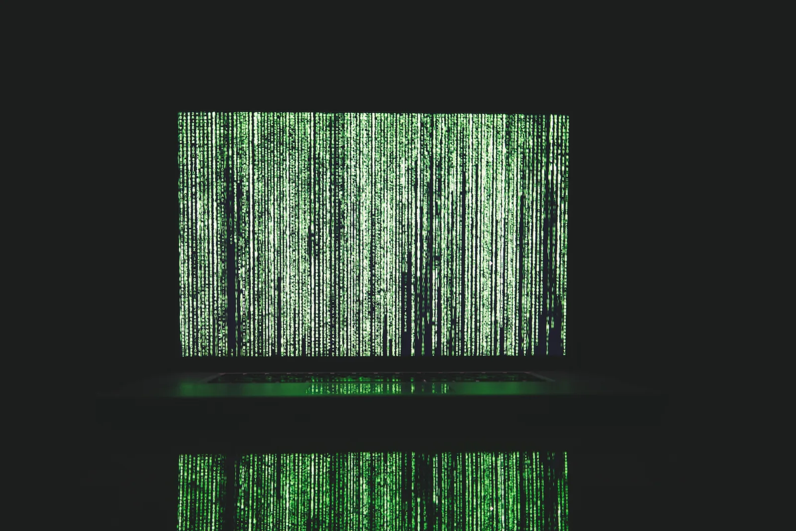 A server room with digital overlay highlighting virtualization