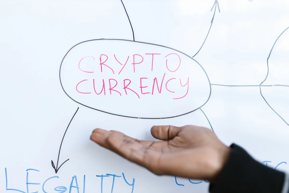 Blockchain network illustration