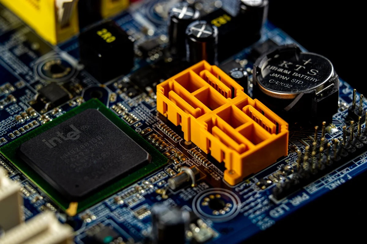Historical photo of Intel engineers