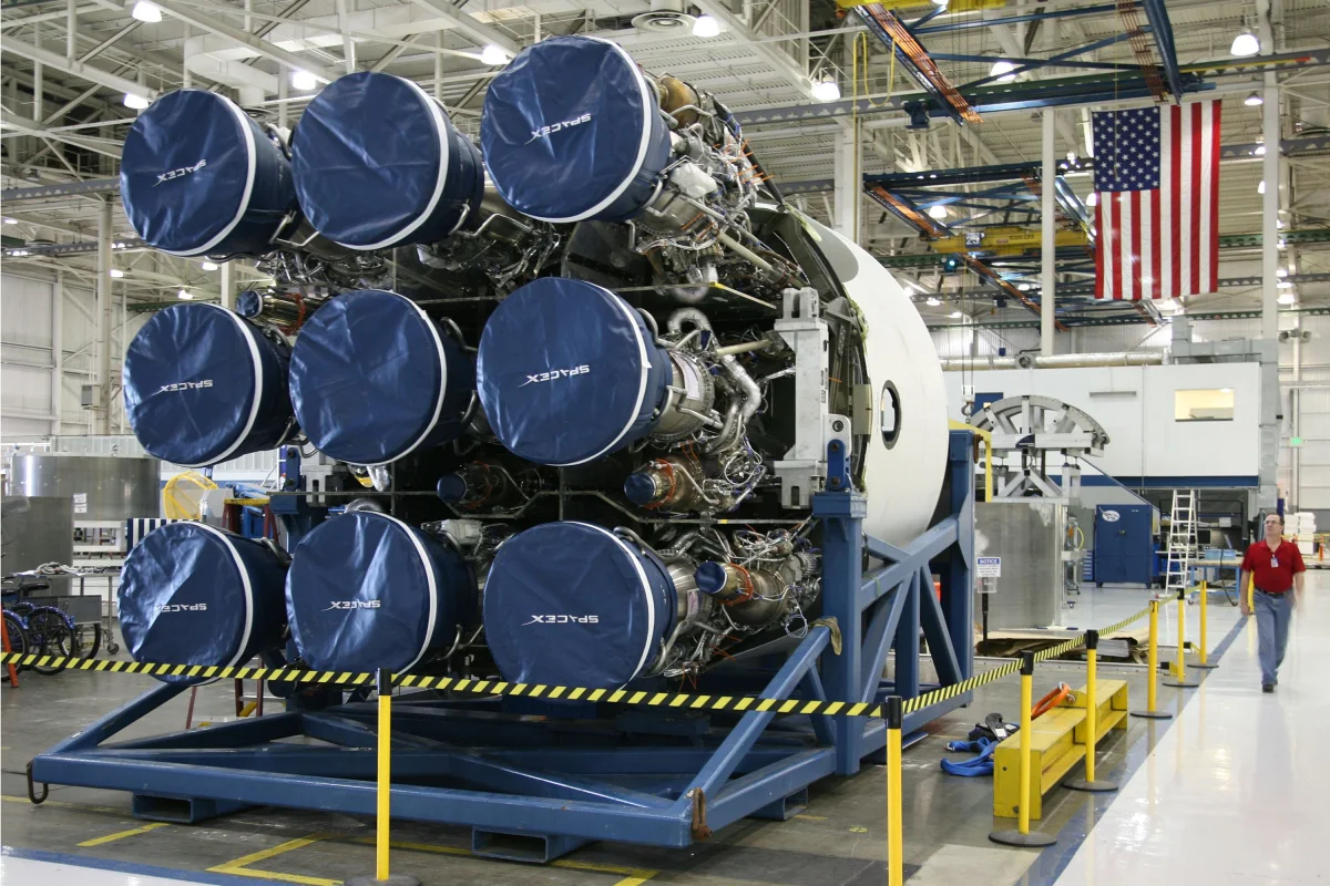Starlink satellites deploying