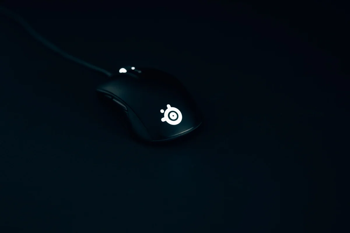 Close-up of the Sensei Pro mouse