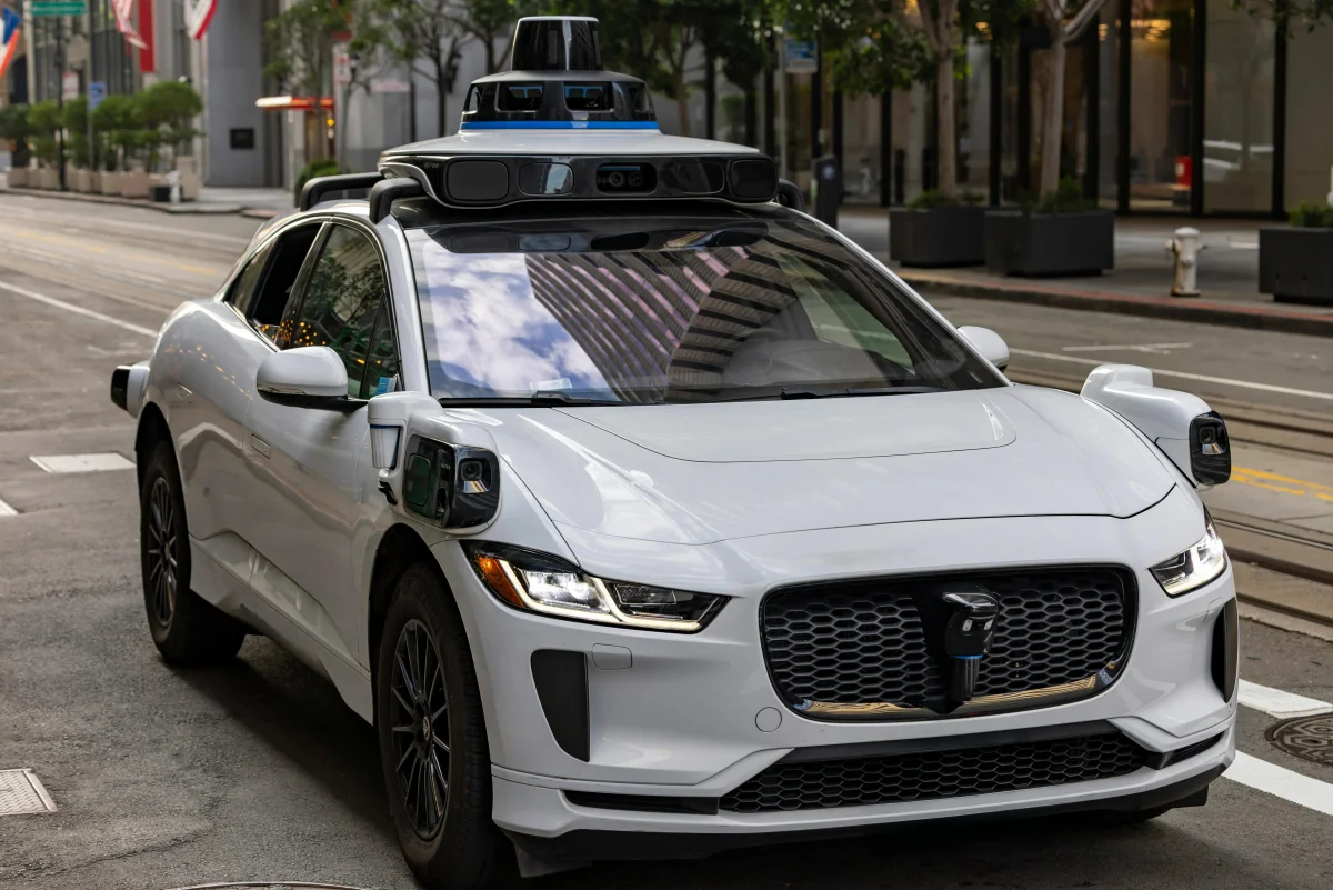 Autonomous vehicle navigating city streets