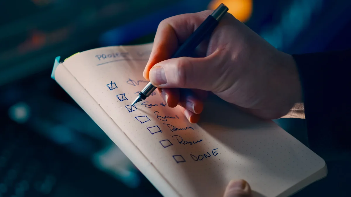 Illustration of a code review meeting