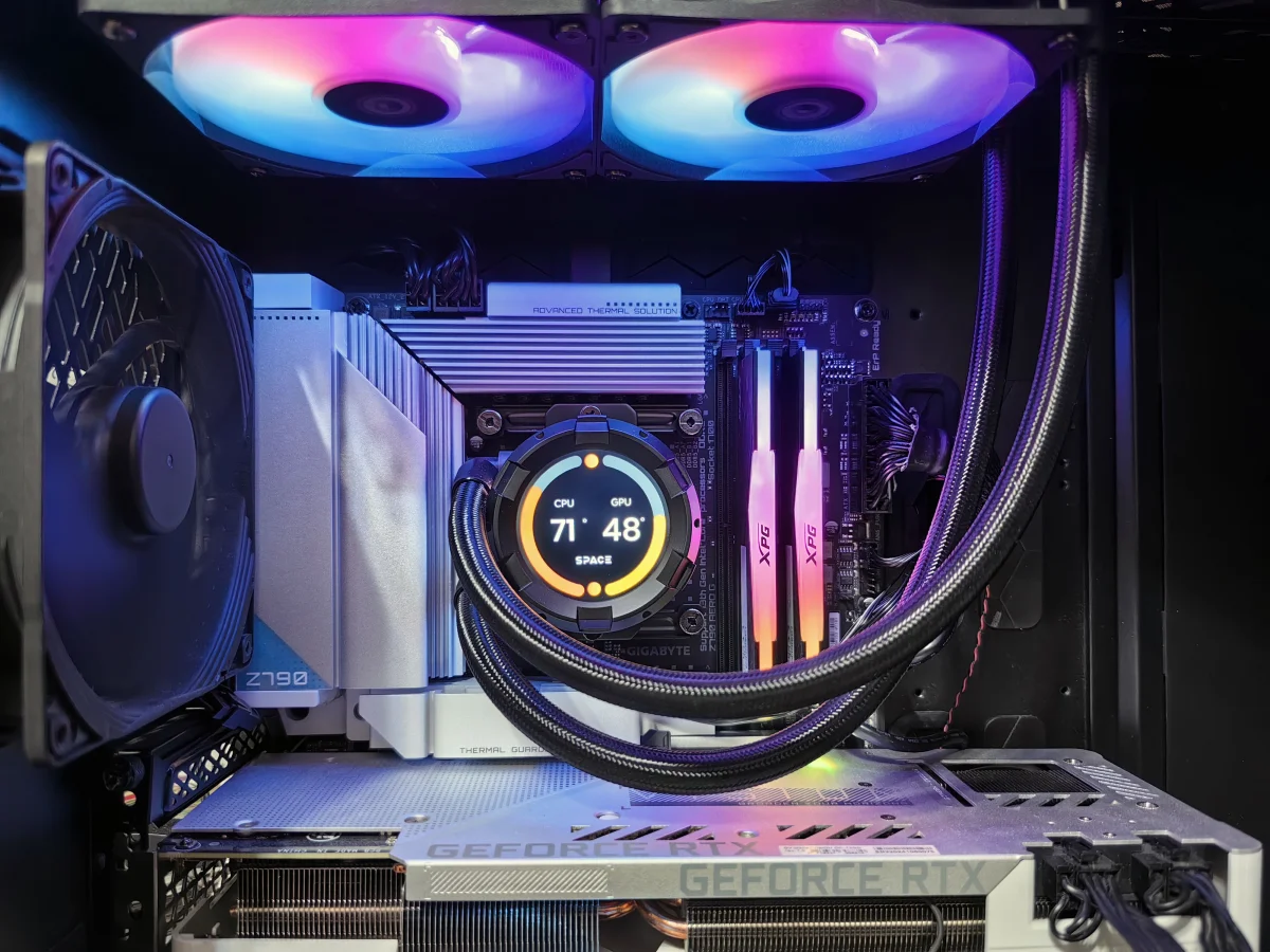 Diagram of airflow in a PC