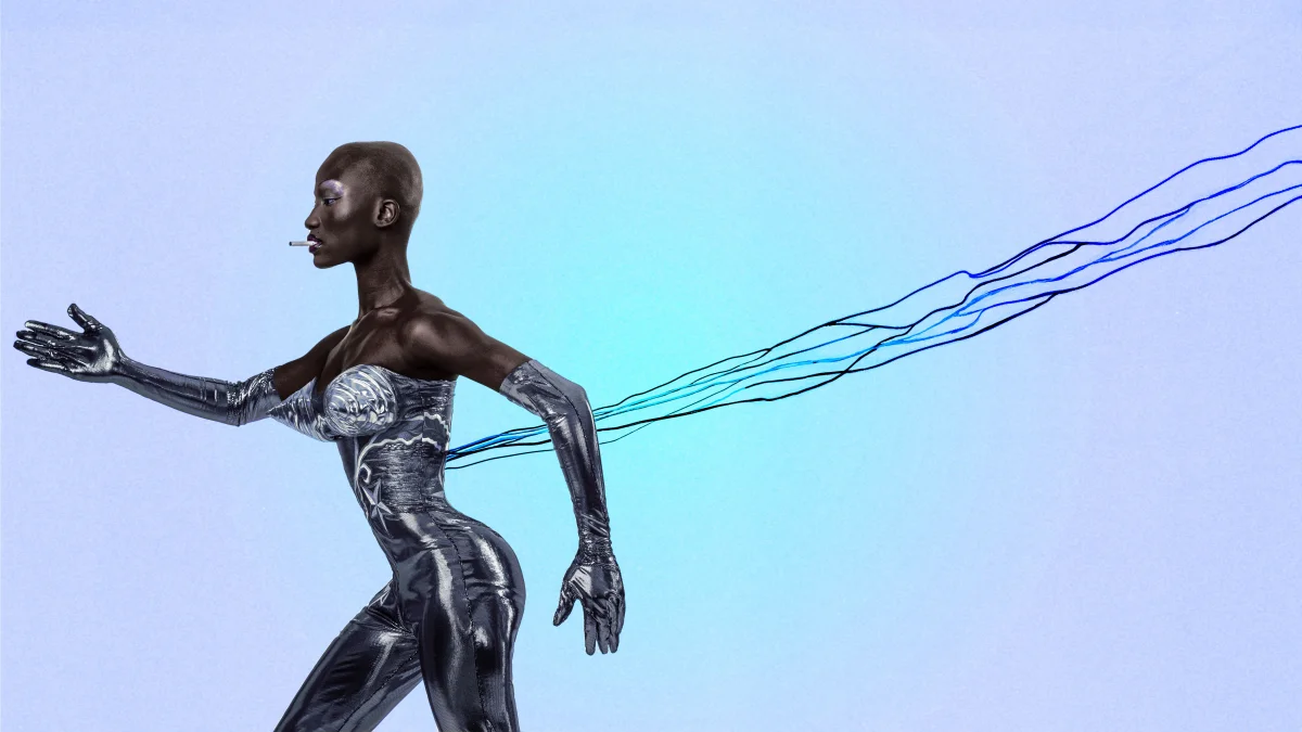 Robotic models on the runway